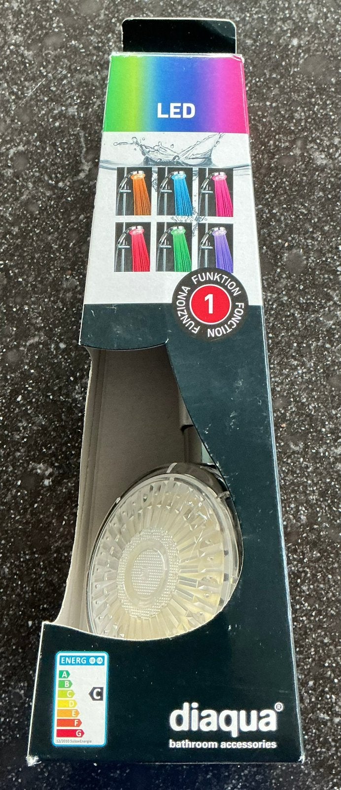Diaqua LED douchekop. NIEUW!, Ophalen of Verzenden, Nieuw, Chroom, Douche