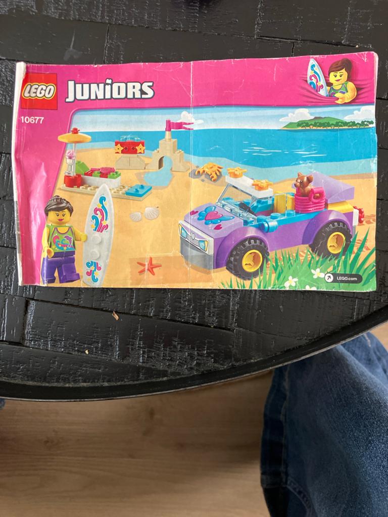 Lego Juniors 10677 Strand Buggy Avontuur compleet, Kinderen en Baby's, Ophalen of Verzenden, Zo goed als nieuw