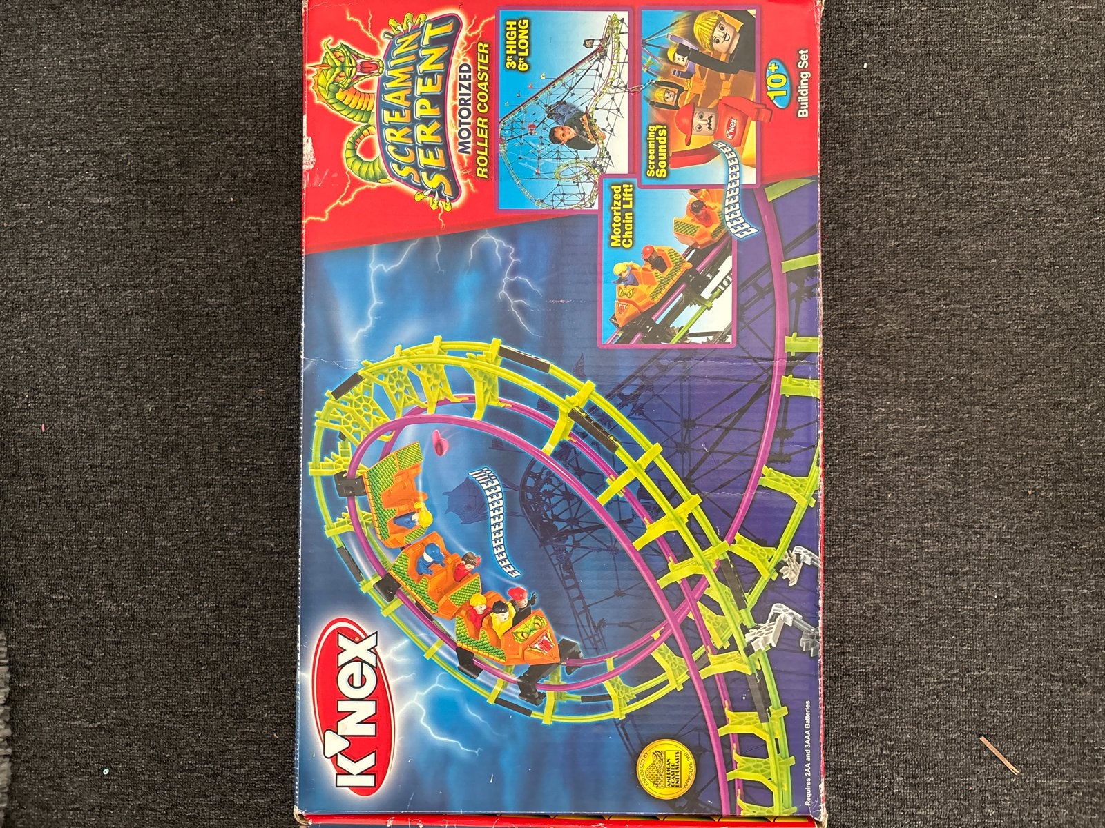 K’nex Screamin’ Serpent Gemotoriseerde Achtbaan - 2 Modellen, Ophalen of Verzenden, Gebruikt, K'nex
