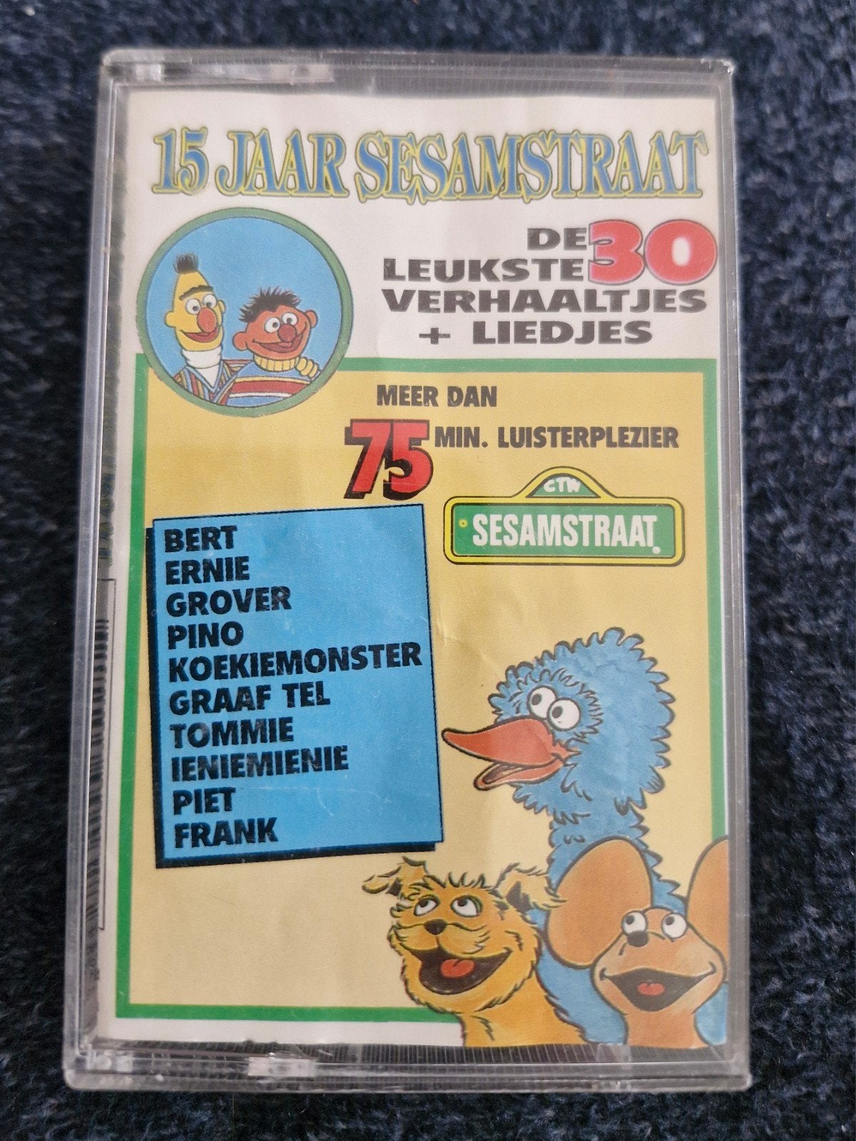 Cassettebandje 15 Jaar Sesamstraat, Gebruikt, Kinderen en Jeugd, 1 bandje, Ophalen of Verzenden