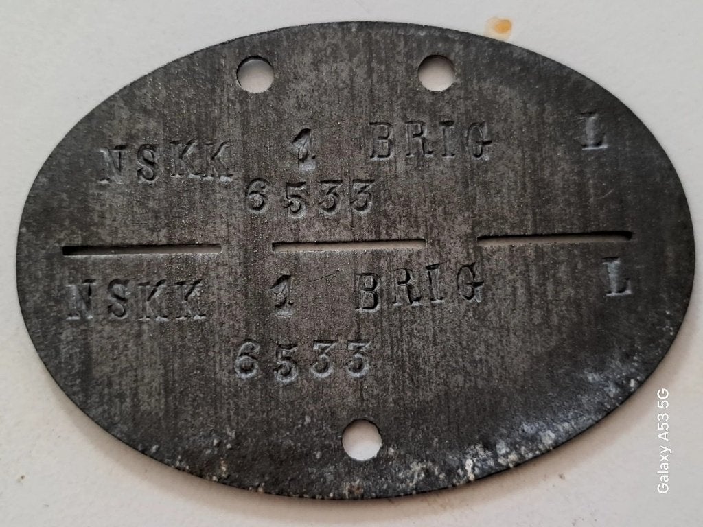 dogtag  ekm nskk, Verzamelen, Ophalen of Verzenden, Luchtmacht, Duitsland, Overige typen