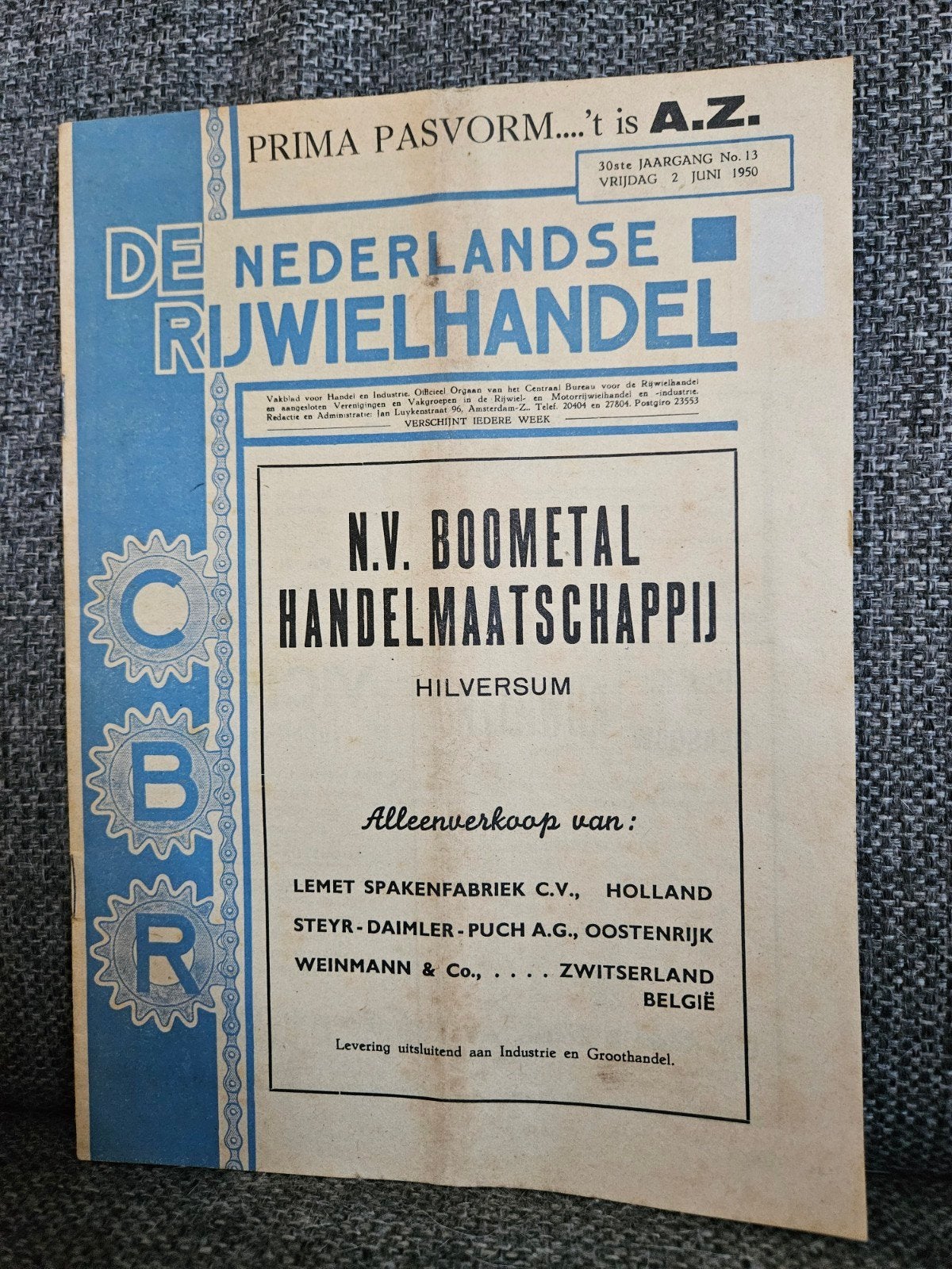 De Nederlandse Rijwielhandel - 1950, Verzenden, Gelezen, Overige typen