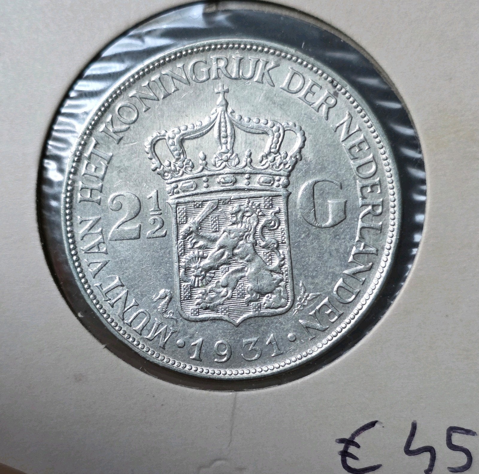 Rijksdaalder 1931 Nederland, Postzegels en Munten, Munten | Nederland, Zilver, Ophalen of Verzenden, Koningin Wilhelmina, Losse munt