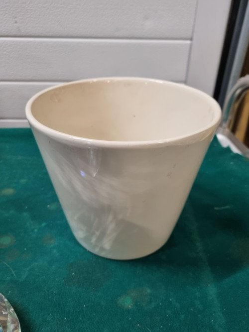 bloempot creme aardewerk, Ophalen of Verzenden, 'T Olde Gre-j, Info@toldegrej.nl, Endepoelstraat 20f Didam