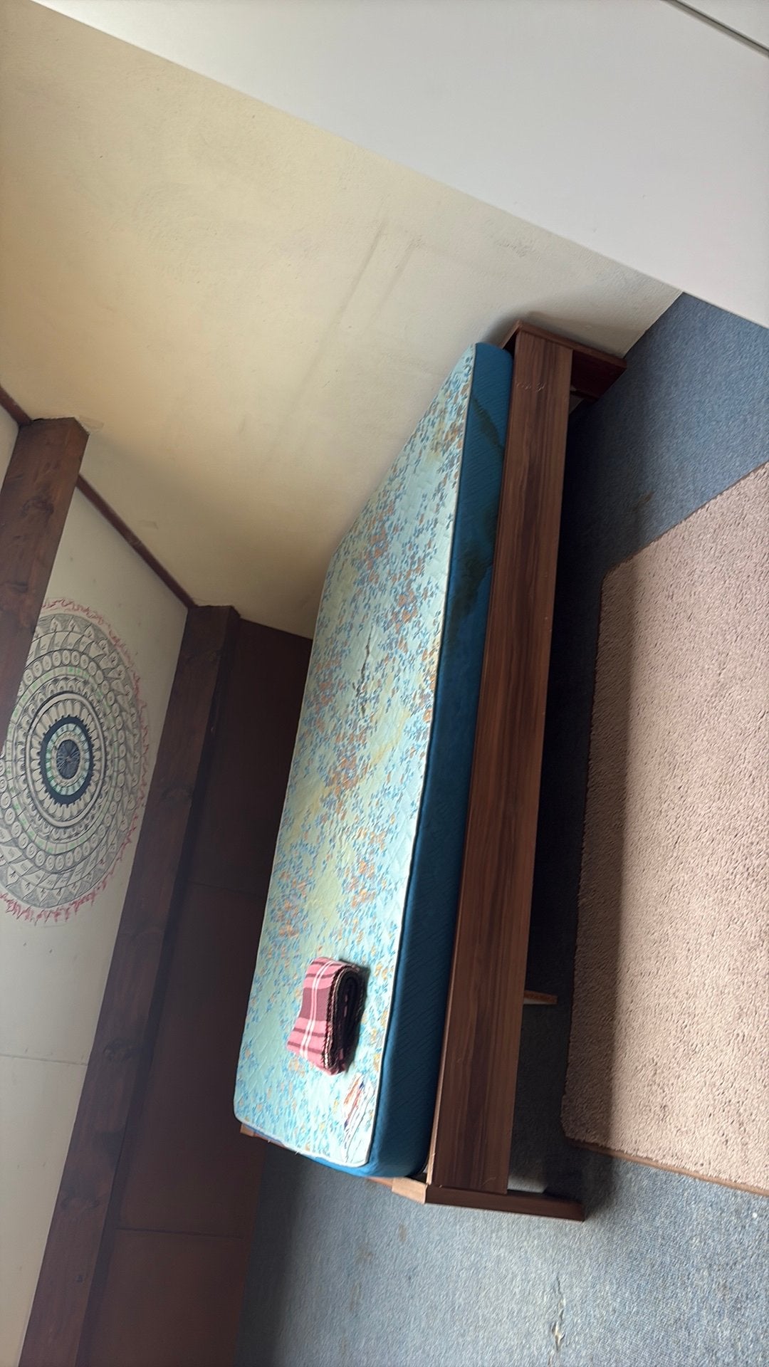 Bed, Ophalen, 90 cm, Eenpersoons, Zo goed als nieuw