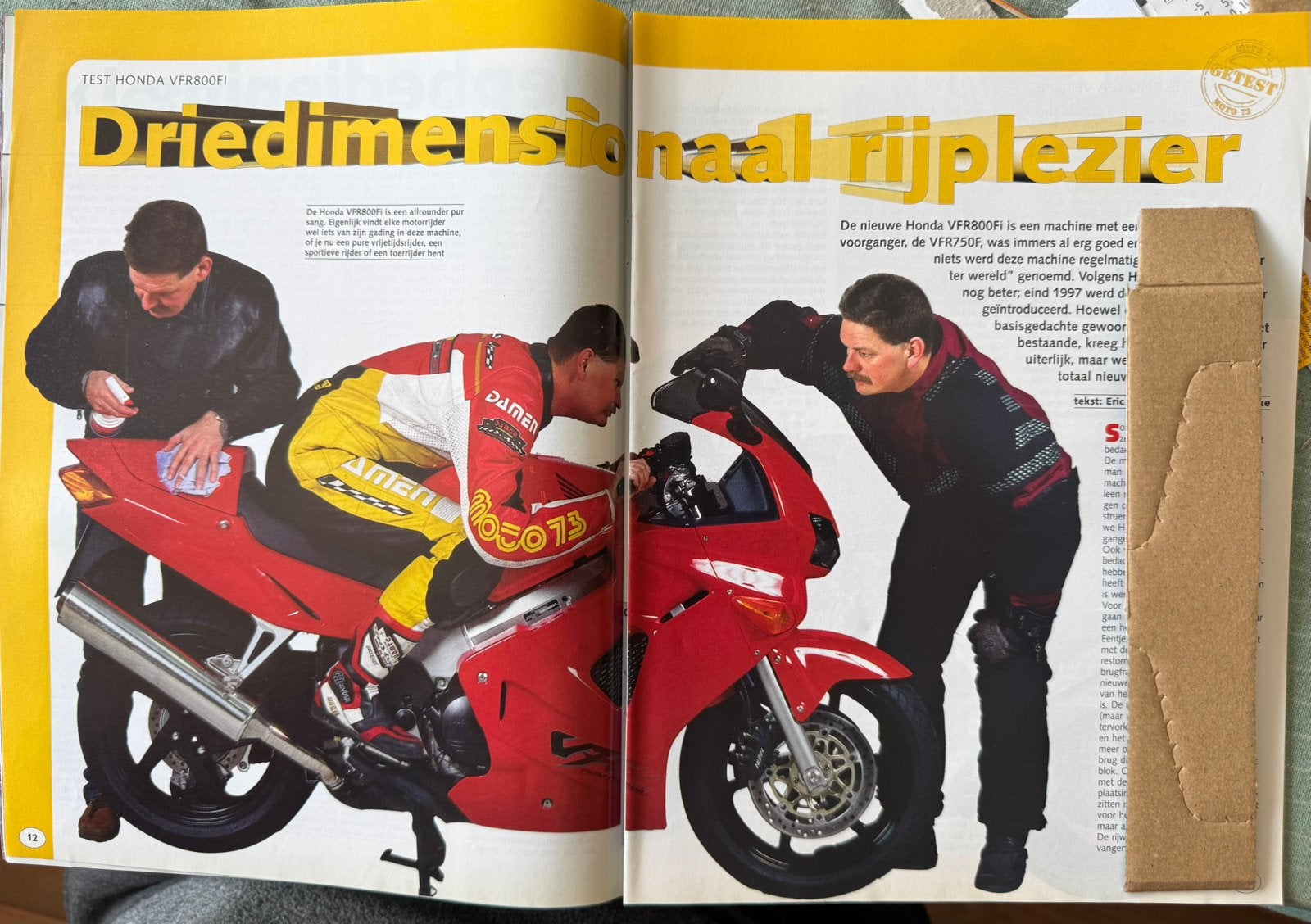 Test 1998 Honda VFR800 Fi, Verzenden, Zo goed als nieuw
