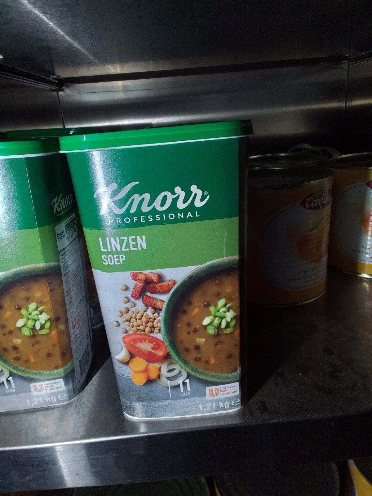 knorr soep, Ophalen