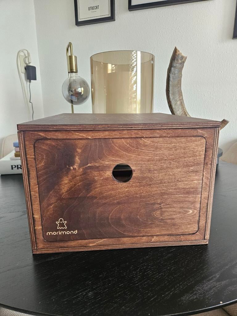 Morimond handgemaakte houten Sneakerbox/ schoenenbox / doos, Hout, Nieuw, Ophalen of Verzenden, Modern