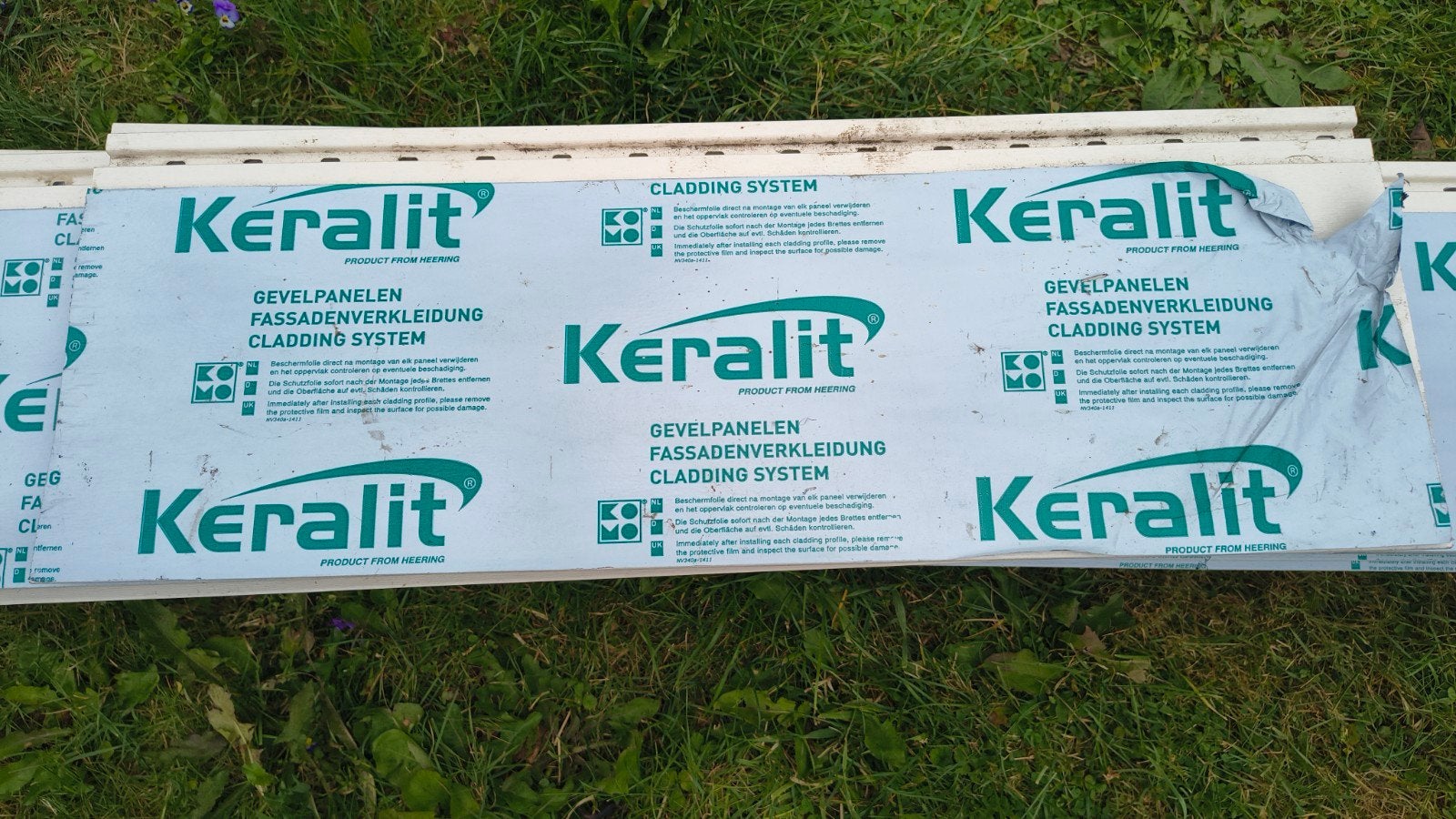 13 Keralit stroken 190mm, 173cm lang, RAL 9001, Doe-het-zelf en Verbouw, Platen en Panelen, Ophalen, Nieuw, Overige materialen