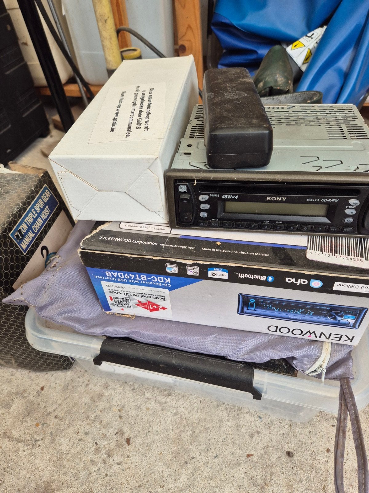 Kenwood KDC-BT49DAB Autoradio met DAB+ en Bluetooth, Ophalen of Verzenden, Zo goed als nieuw