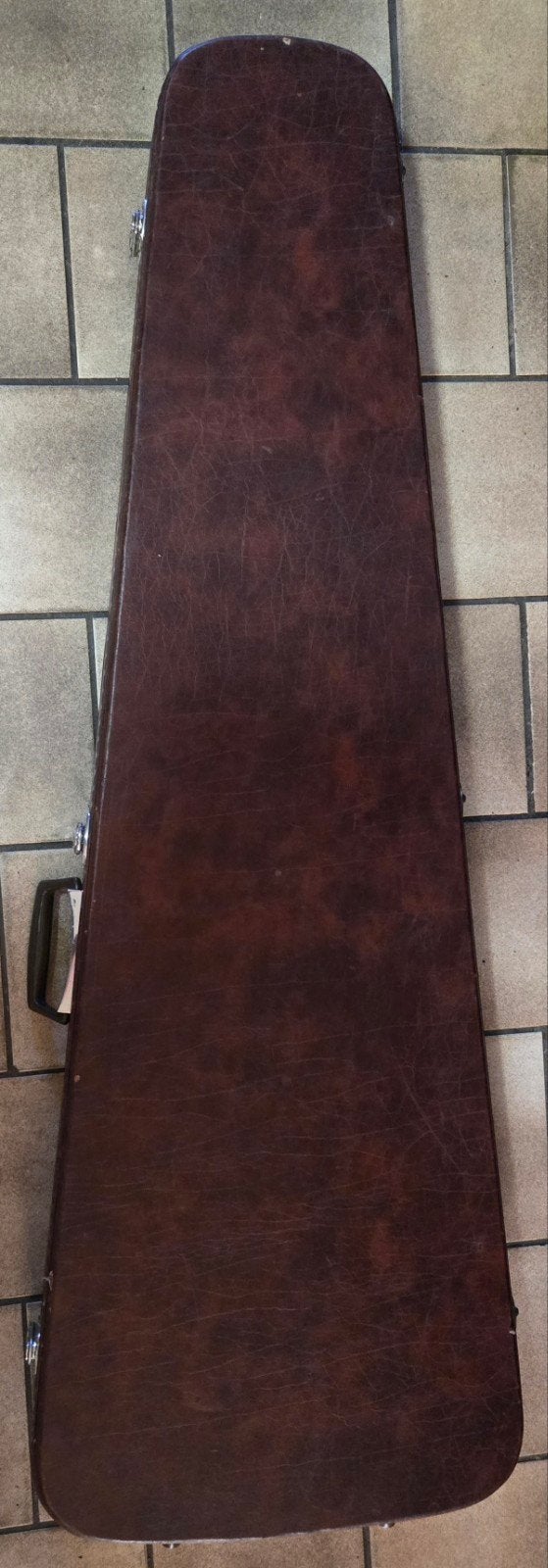 Vintage Ibanez gitaarkoffer - Bruin met groen pluche