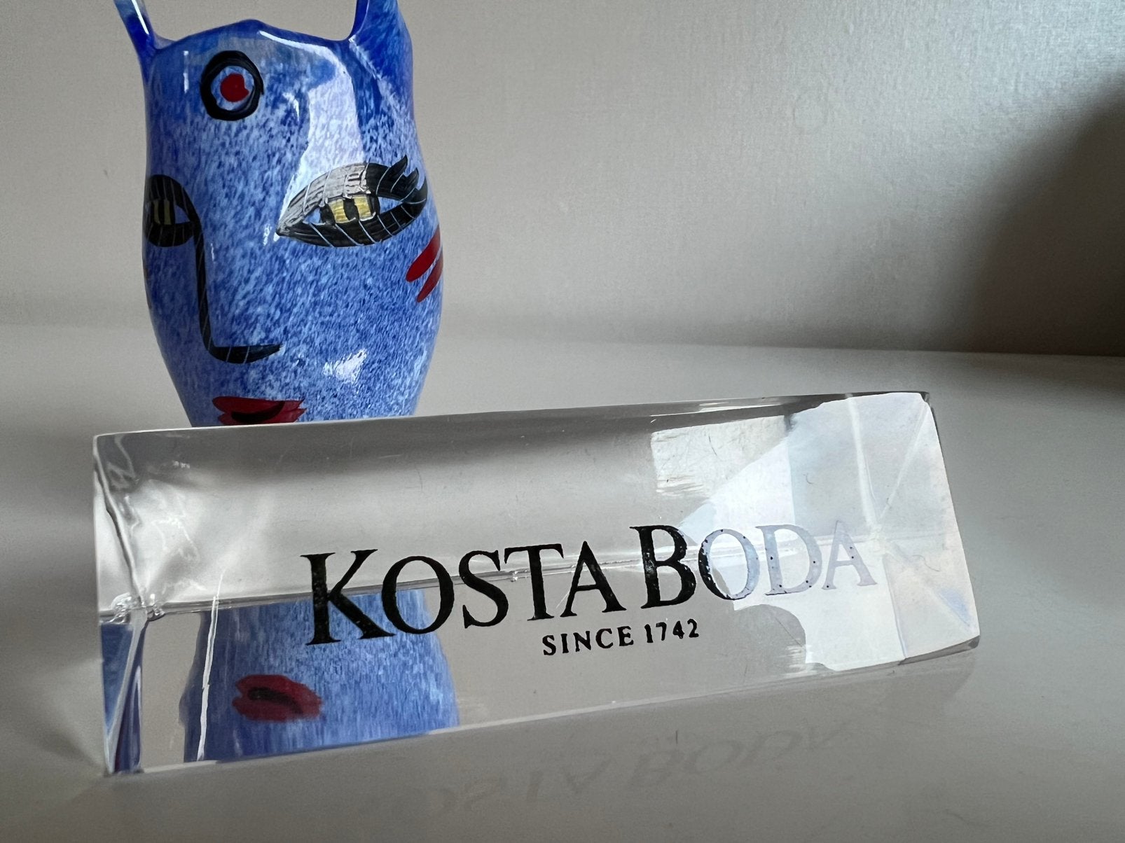 Zweeds Kosta Boda Glazen Display Reclame Object Paperweight, Ophalen of Verzenden