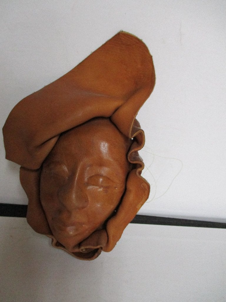 Masker, Antiek en Kunst, Wanddecoratie, Natuurlijk materiaal, Beige, Ophalen of Verzenden