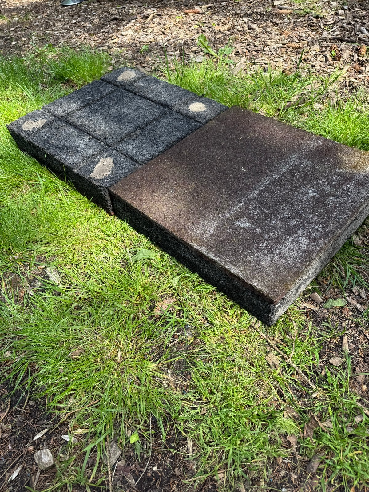 Rubberen tegels 50x50x10cm - Ideaal voor sportvloer/stal, Ophalen of Verzenden, Gebruikt
