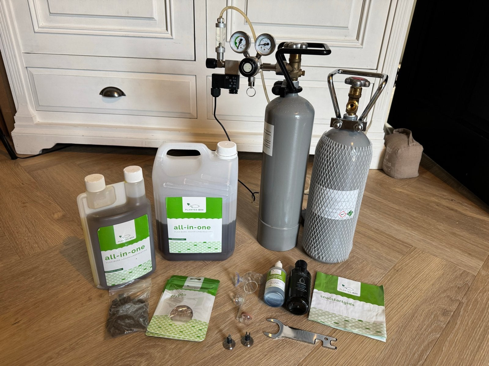Complete plantedbox set co2, Ophalen, Overige merken, Zo goed als nieuw, CO₂-systeem