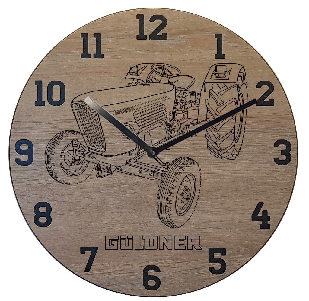 Guldner G50 tractor Thema klok, Ophalen of Verzenden, Nieuw, Wandklok