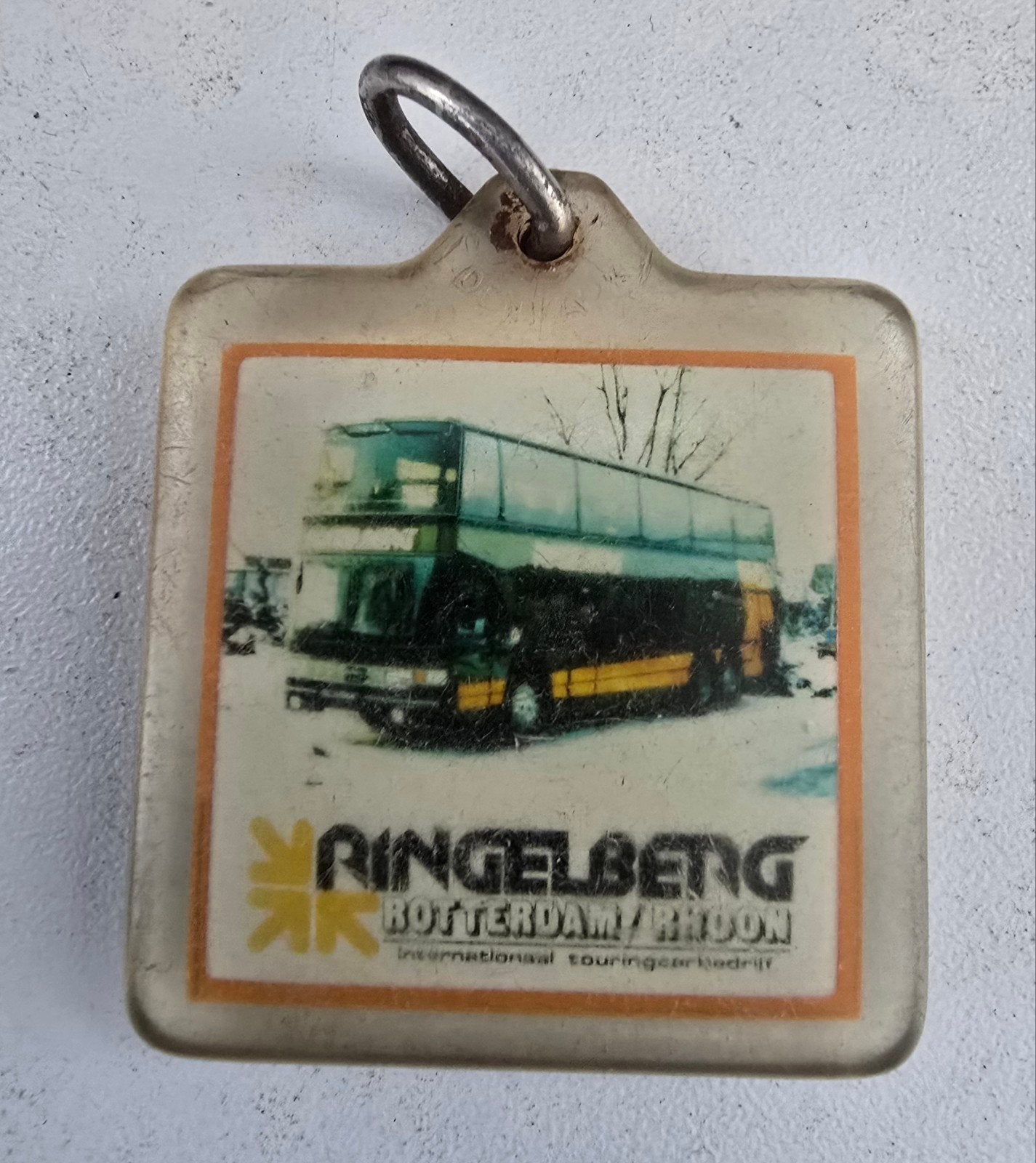 Sleutelhanger Ringelberg Rotterdam/Rhoon Dubbeldekker, Ophalen of Verzenden, Gebruikt, Transport