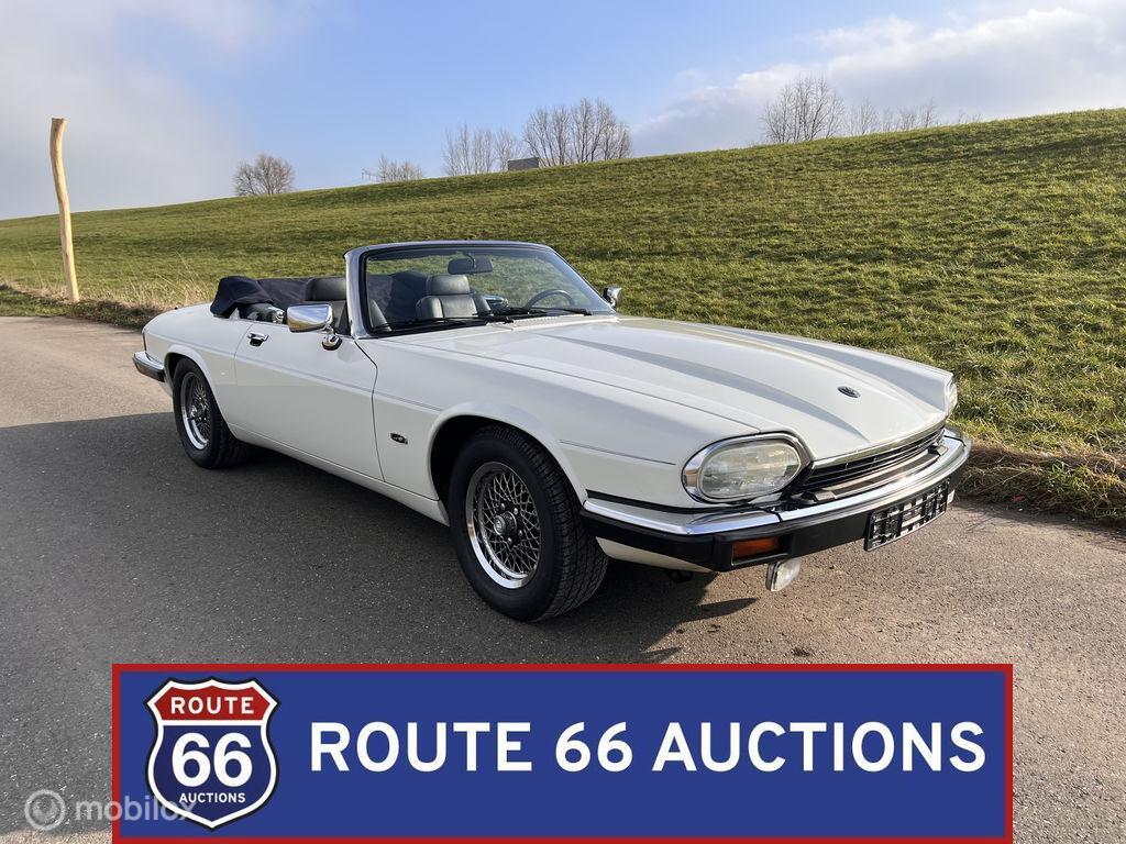 Jaguar XJS V12 Cabriolet | 1992 | Route 66 Auctions, Auto's, Overige carrosserieën, Zwart, Bedrijf, Handgeschakeld