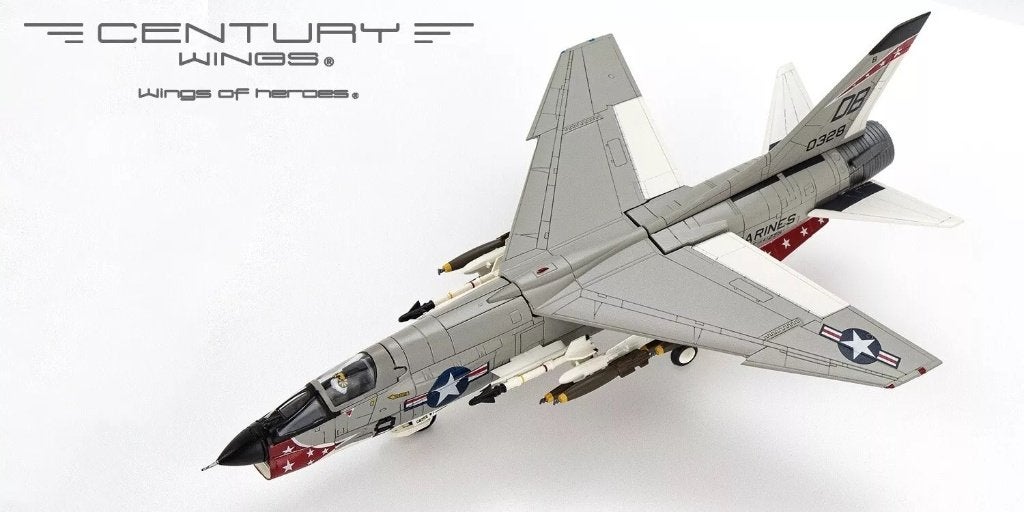 F-8E Crusader VMF-235 Death Angels US Marines Century Wings, Glow2B Germany GmbH Erlenbacher Str. 3 shop@glow2b.de, Schaalmodel