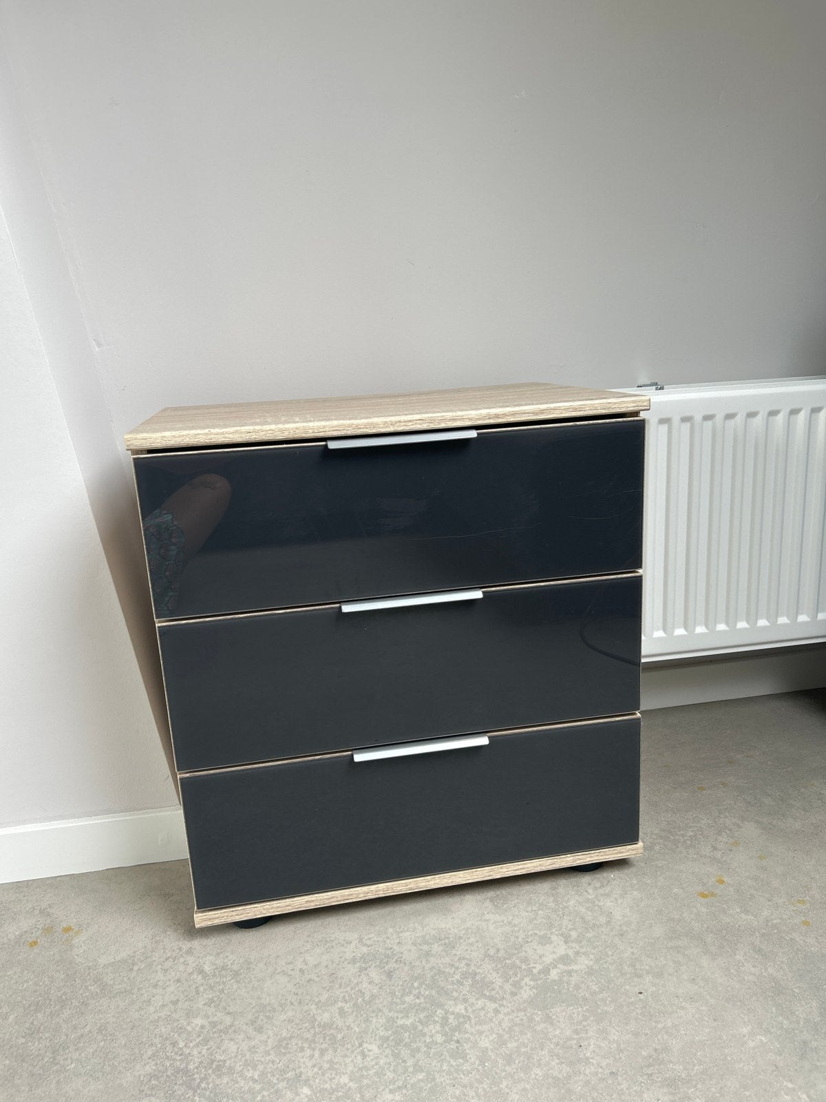 Set van 2 kasten: ladekast en kast met deur en lades, Zo goed als nieuw, Met lade(s), 25 tot 50 cm, 50 tot 100 cm