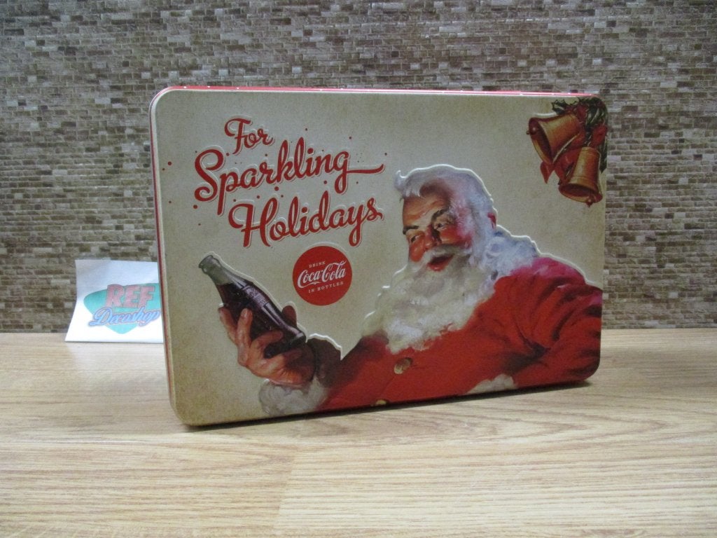 koektrommel coca cola kerstman, inhoud inhoud 2,5 liter, Ophalen of Verzenden, Nieuw, Koek(jes), Overige merken
