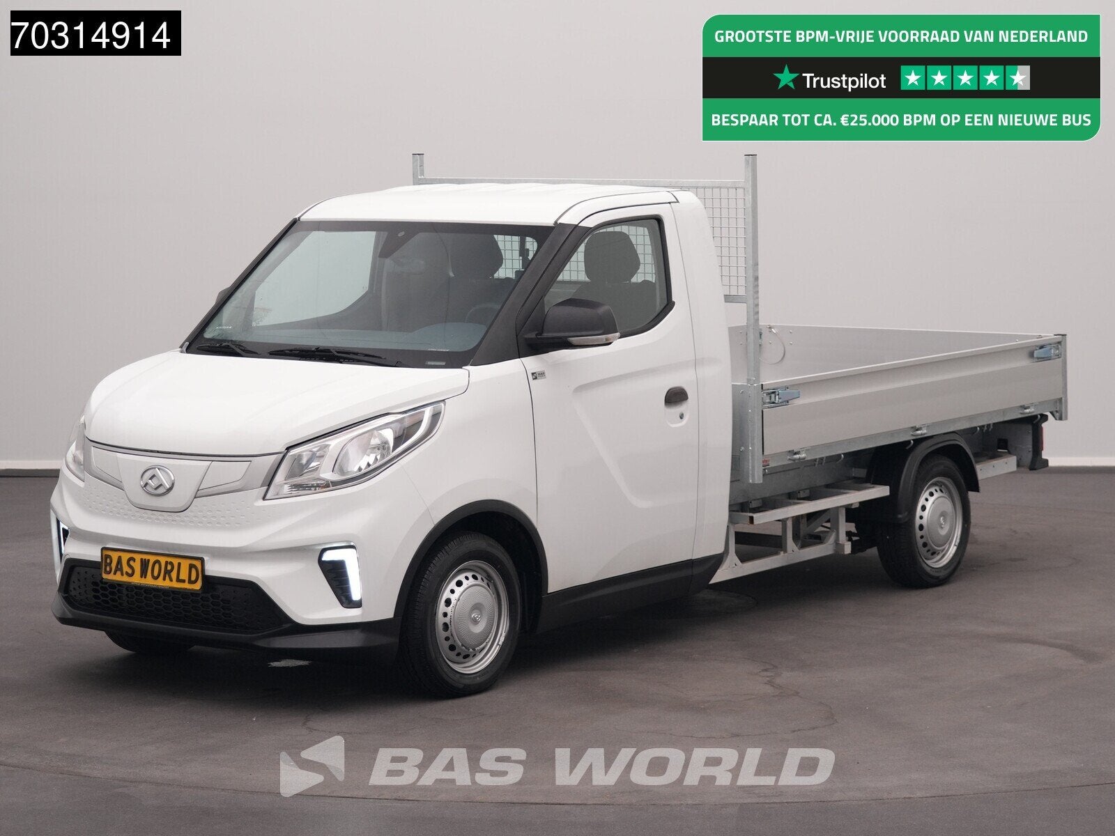 Maxus eDeliver 3 Open Laadbak 50 Kwh 327km WLTP Stad 100% El, Auto's, Bestelauto's, Automaat, Stof, 150 kg, Maxus