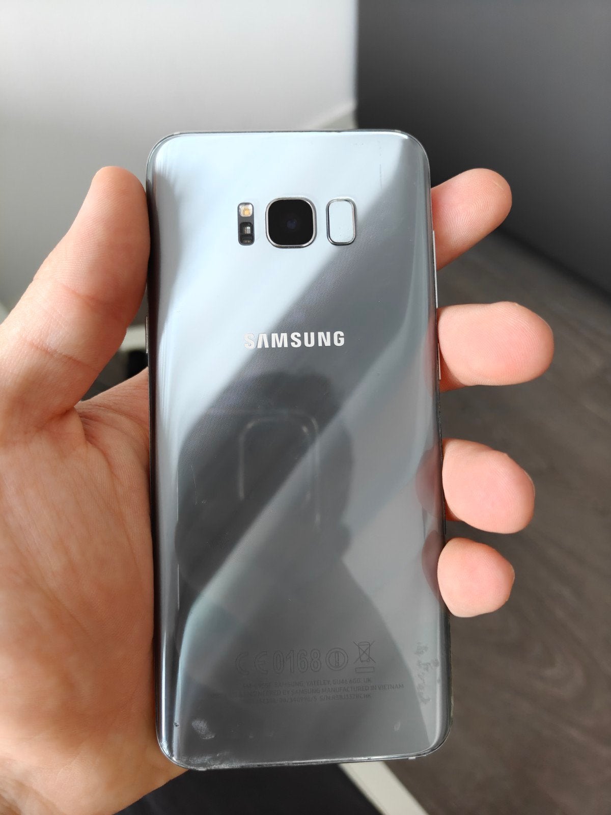 Samsung Galaxy S8 met gebroken en ingebrand scherm, Telecommunicatie, Mobiele telefoons | Samsung, Ophalen, Zwart, Touchscreen