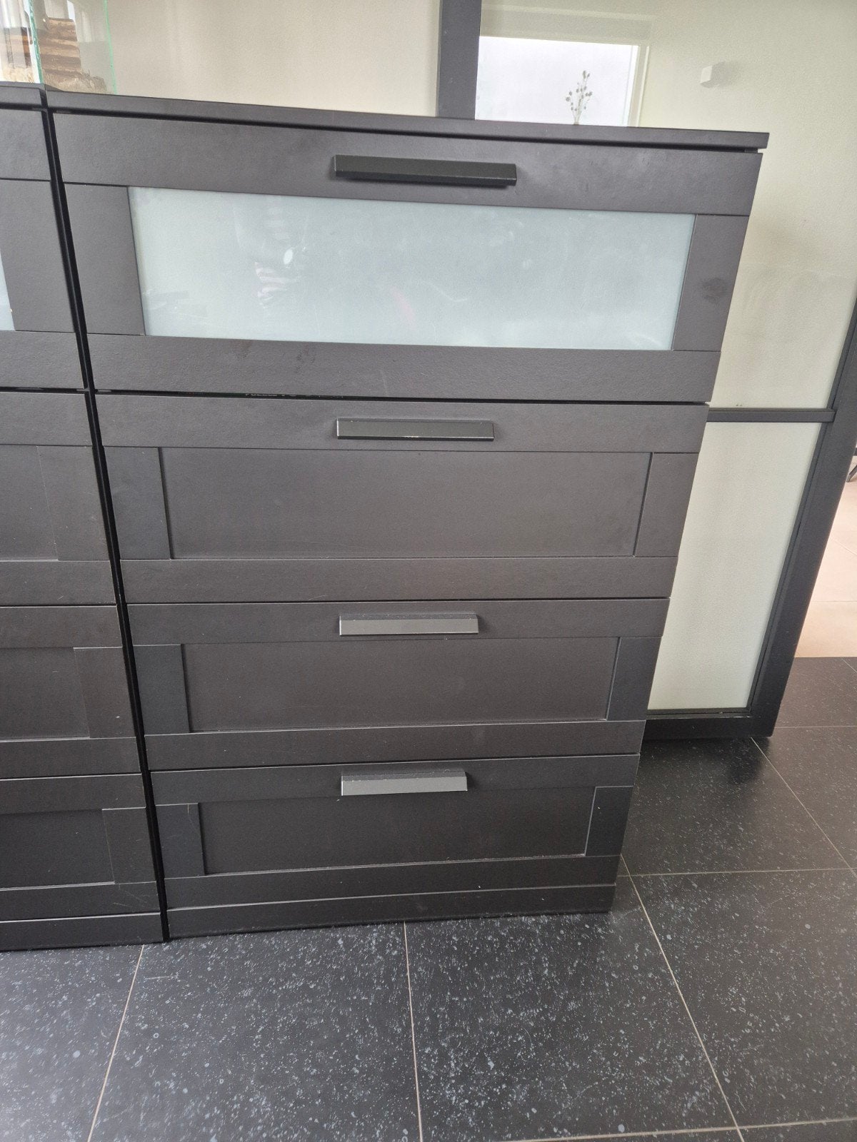 ladekast ikea brimnes twee stuks, Ophalen, Gebruikt, 100 tot 150 cm, 5 laden of meer