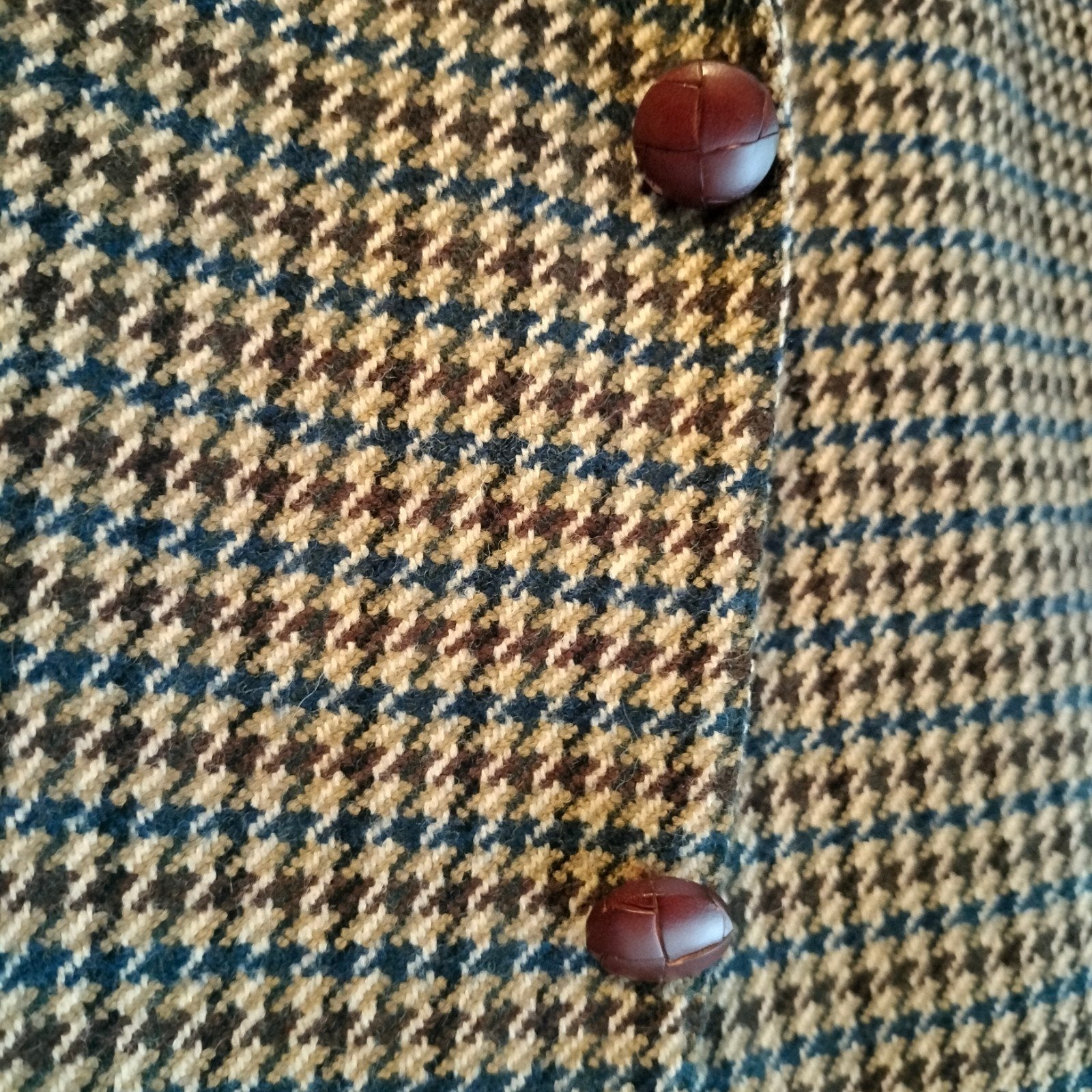 Vintage Burberry's Pied de Poule Colbert - Wol/Kasjmier, Meerkleurig, Ophalen of Verzenden, Zo goed als nieuw, Burberry's