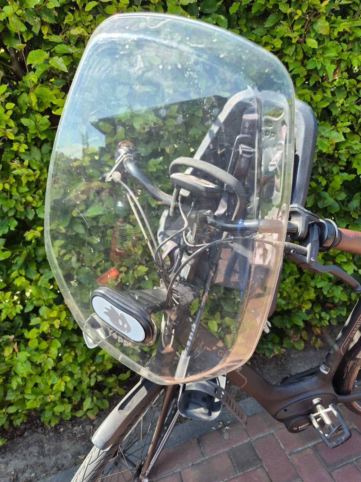 Yepp fietsstoeltje voor met windscherm, Ophalen, Yepp, Voorzitje, 0 t/m 13 kg