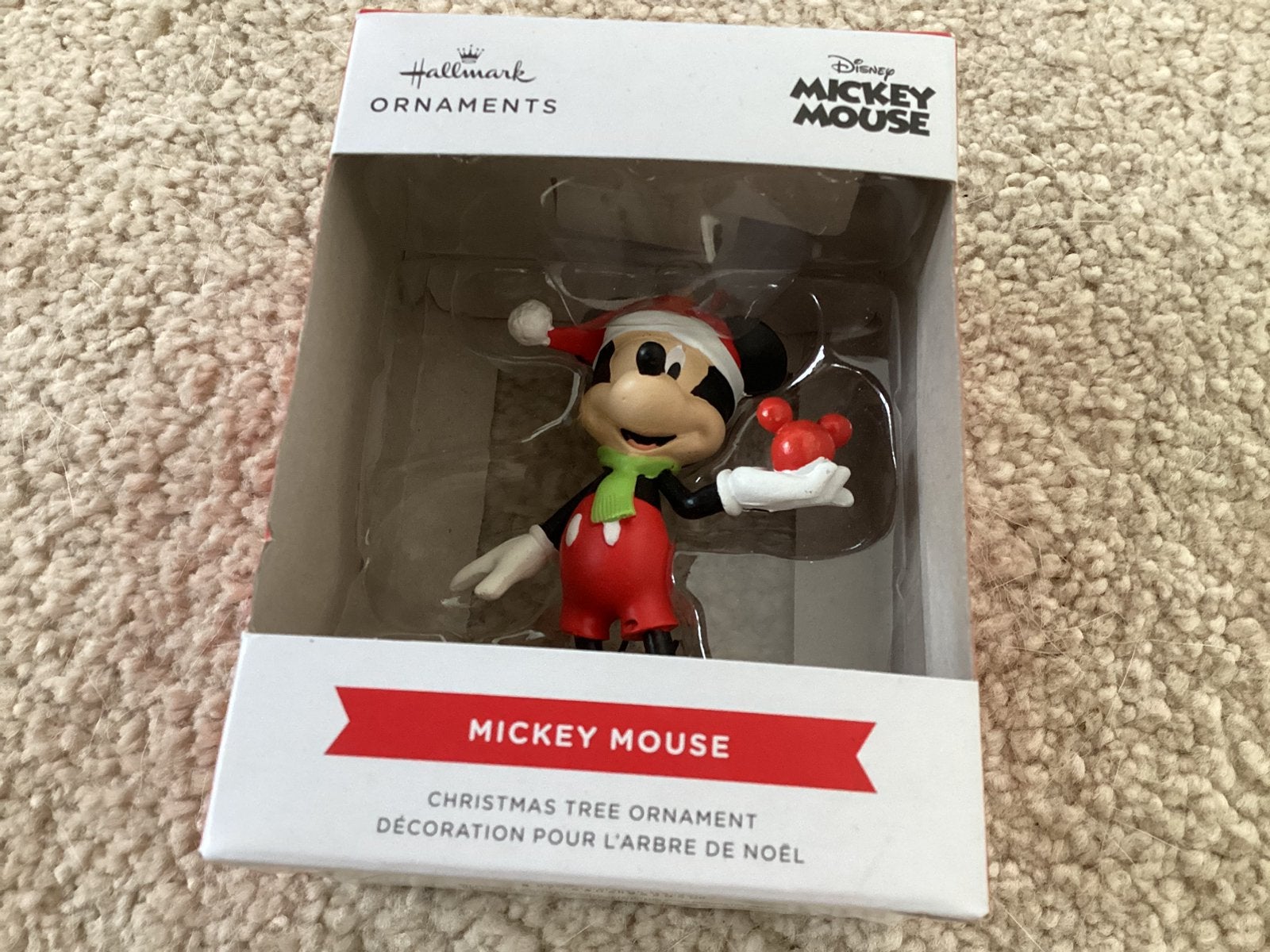 Disney hallmark ornament mickey mouse nieuw in doos, Ophalen of Verzenden, Mickey Mouse, Nieuw, Beeldje of Figuurtje