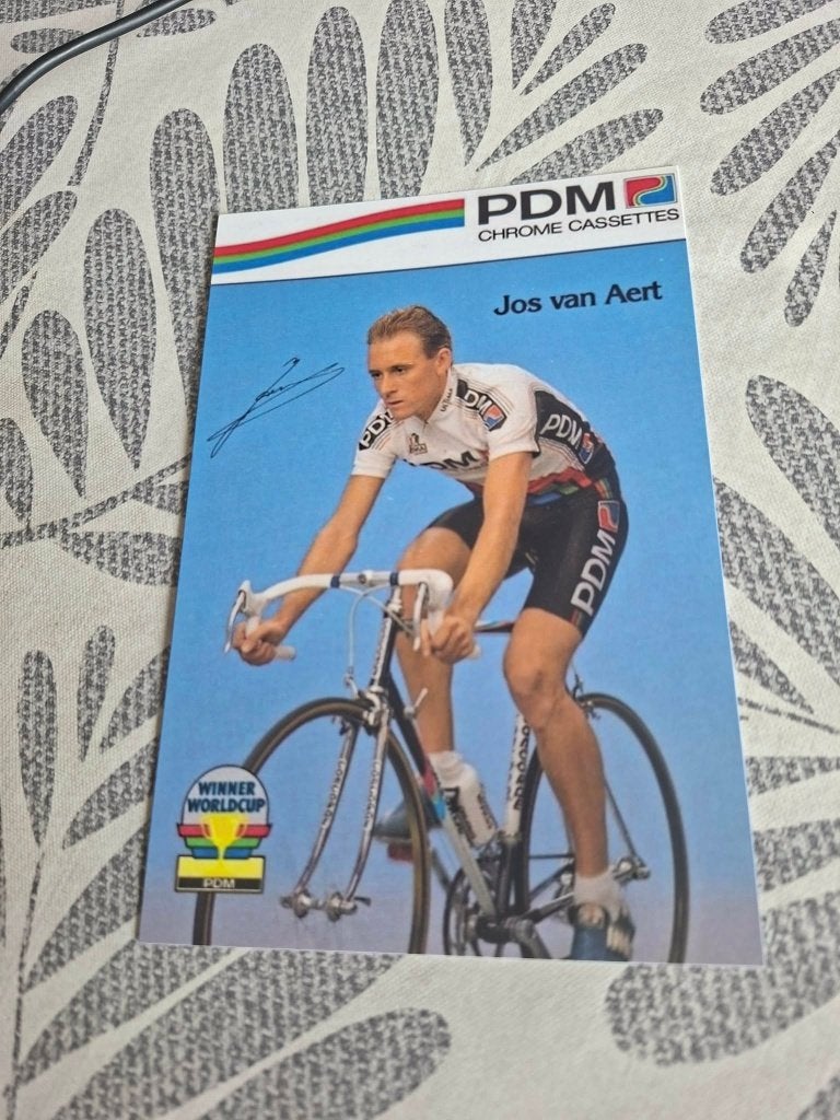 Foto (Repro) Jos van Aert / PDM, Verzenden, Zo goed als nieuw, Overige sporten, Poster, Plaatje of Sticker
