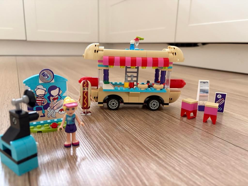 Lego Friends 41129 Pretpark Hotdog Wagen - Compleet!, Lego, Friends, Ophalen of Verzenden, Zo goed als nieuw