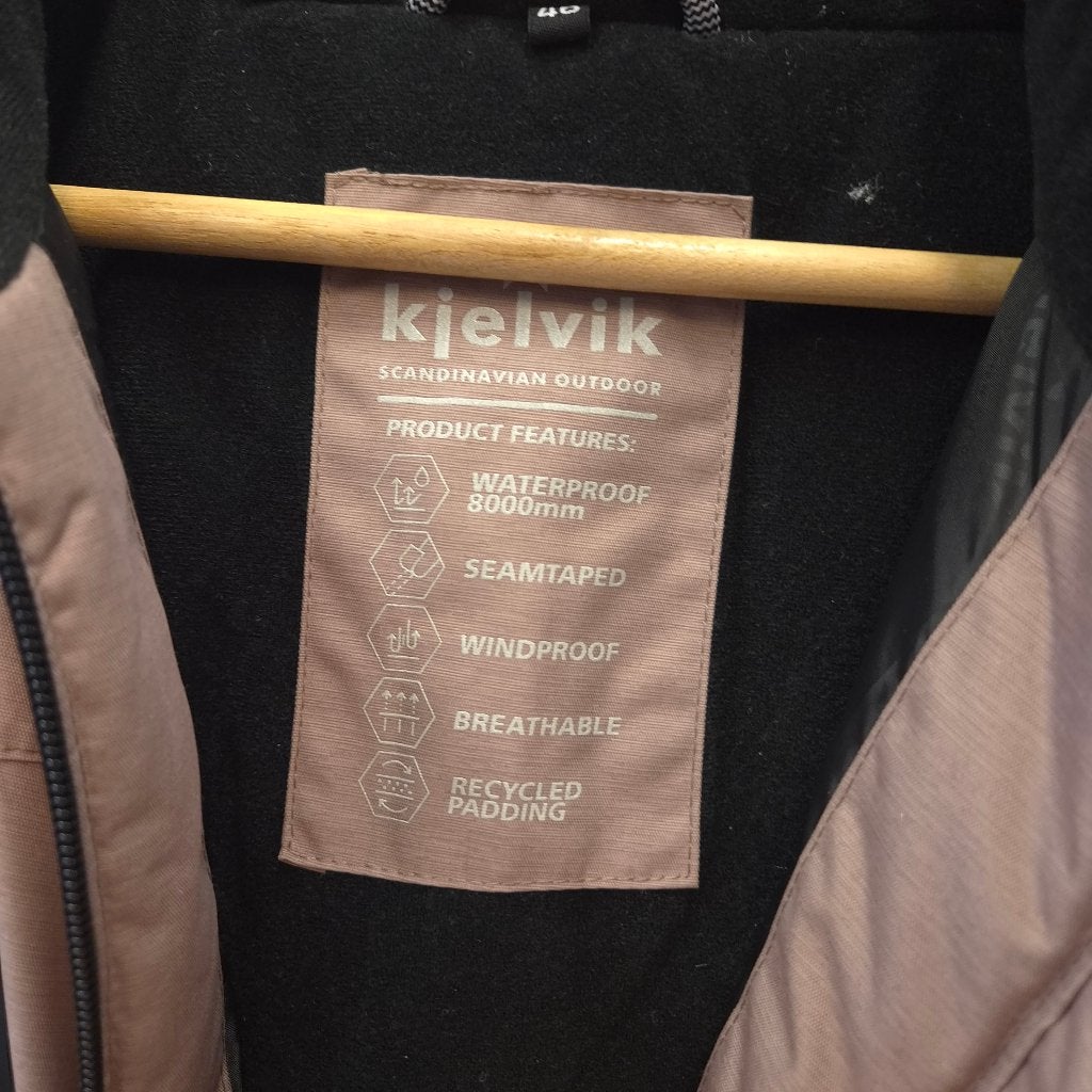 Kjelvik Linna winterjas Waterproof roze taupe mt 46 nr 52273, Kleding | Dames, Onbekend, zie label, Maat 46/48 (XL) of groter