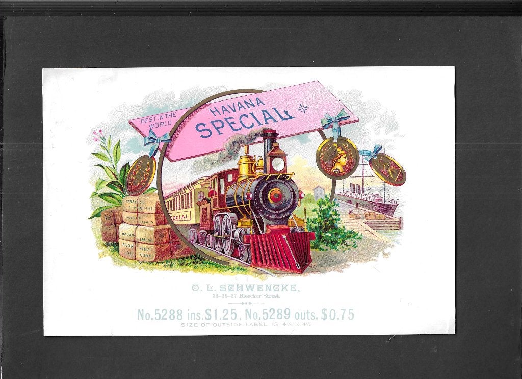 Etiket scan V5586, Ophalen of Verzenden, Gebruikt, Sigarenbandjes
