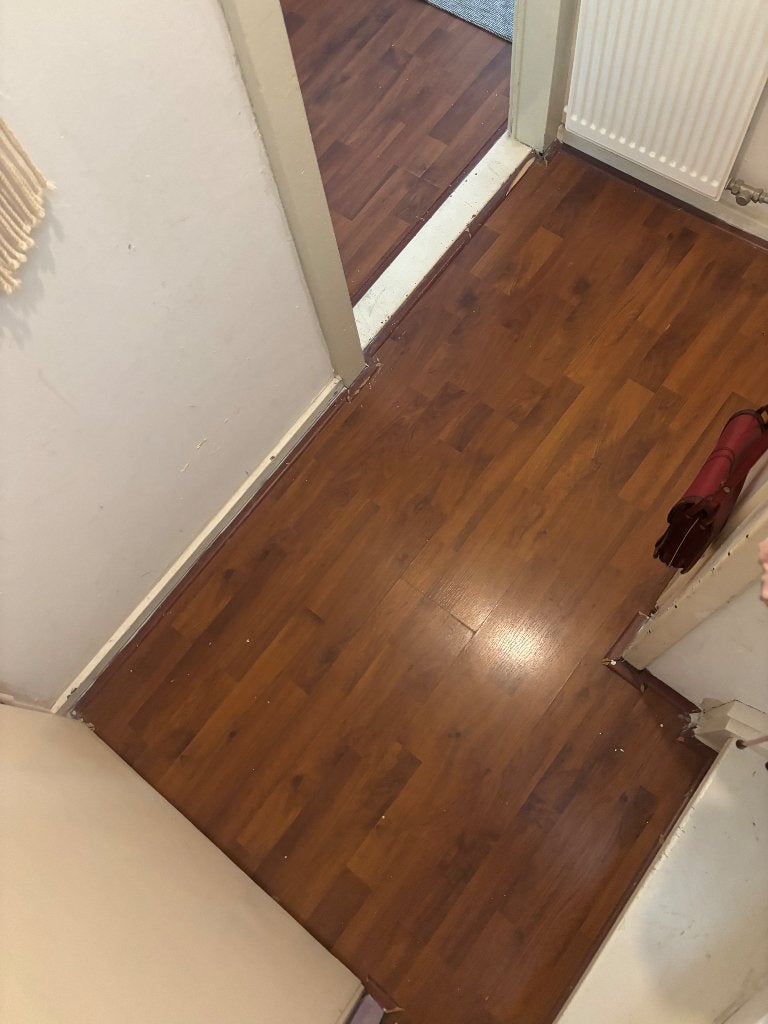 Laminaat ongeveer 40m2 - gratis ophalen, Doe-het-zelf en Verbouw, Ophalen, Gebruikt, 50 tot 150 cm, 10 m² of meer