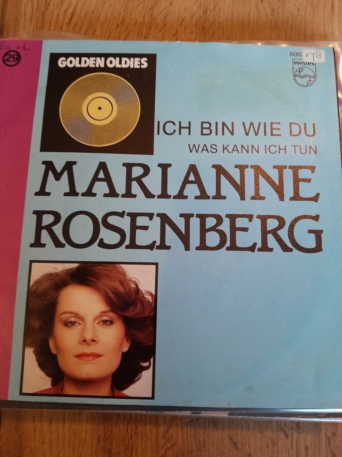 Marianne Rosenberg 7 inch ich bin wie du, Cd's en Dvd's, Ophalen of Verzenden, Zo goed als nieuw, Pop