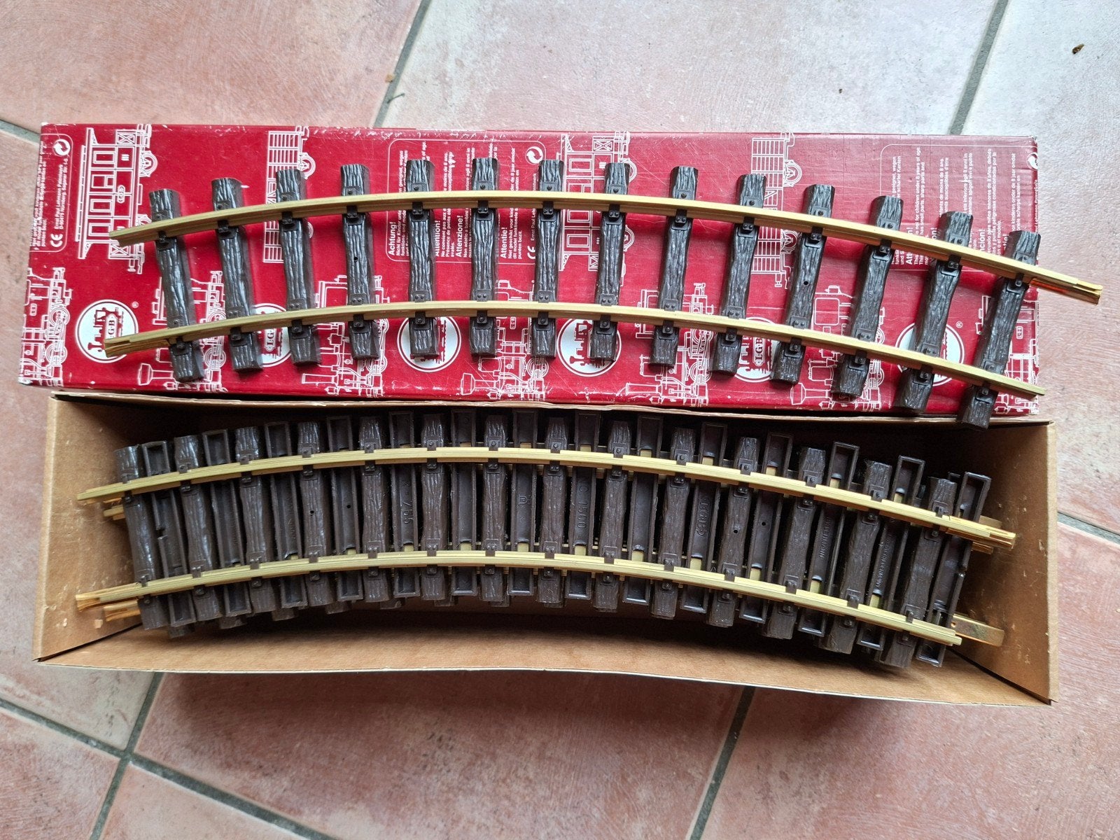 12 x nieuwe lgb R2 bochten 15000 in originele verpakking, Gelijkstroom of Wisselstroom, Nieuw, Rails, Ophalen of Verzenden