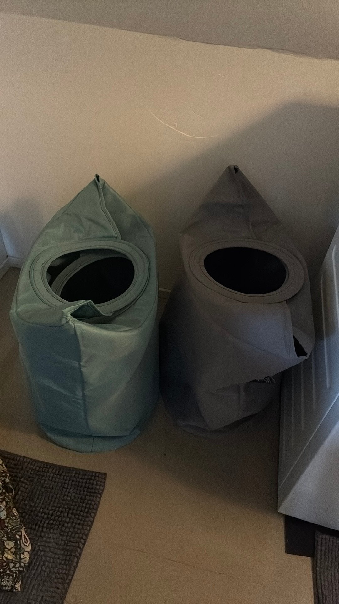 Wasmanden brabantia blauw en grijs, Ophalen, Gebruikt, Blauw
