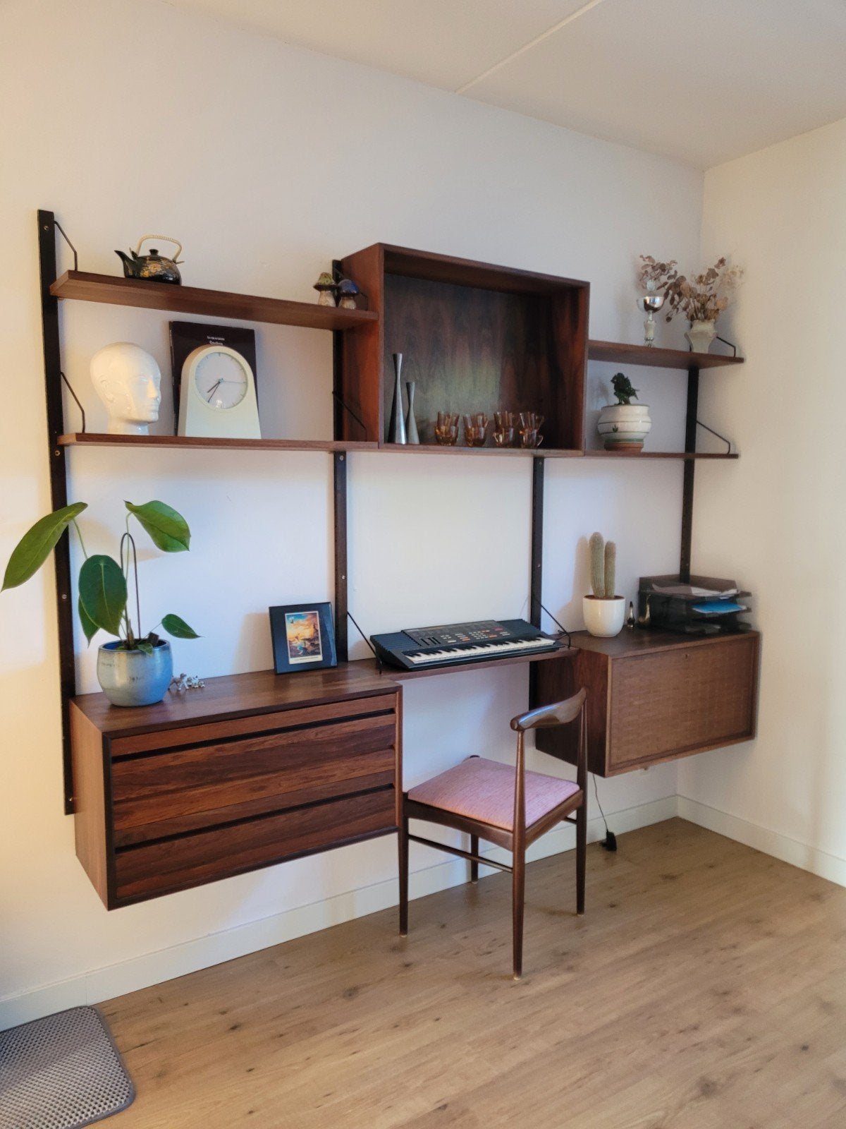 Poul Cadovius Wandsysteem Palissander - Vintage Deens Design, Ophalen, Gebruikt