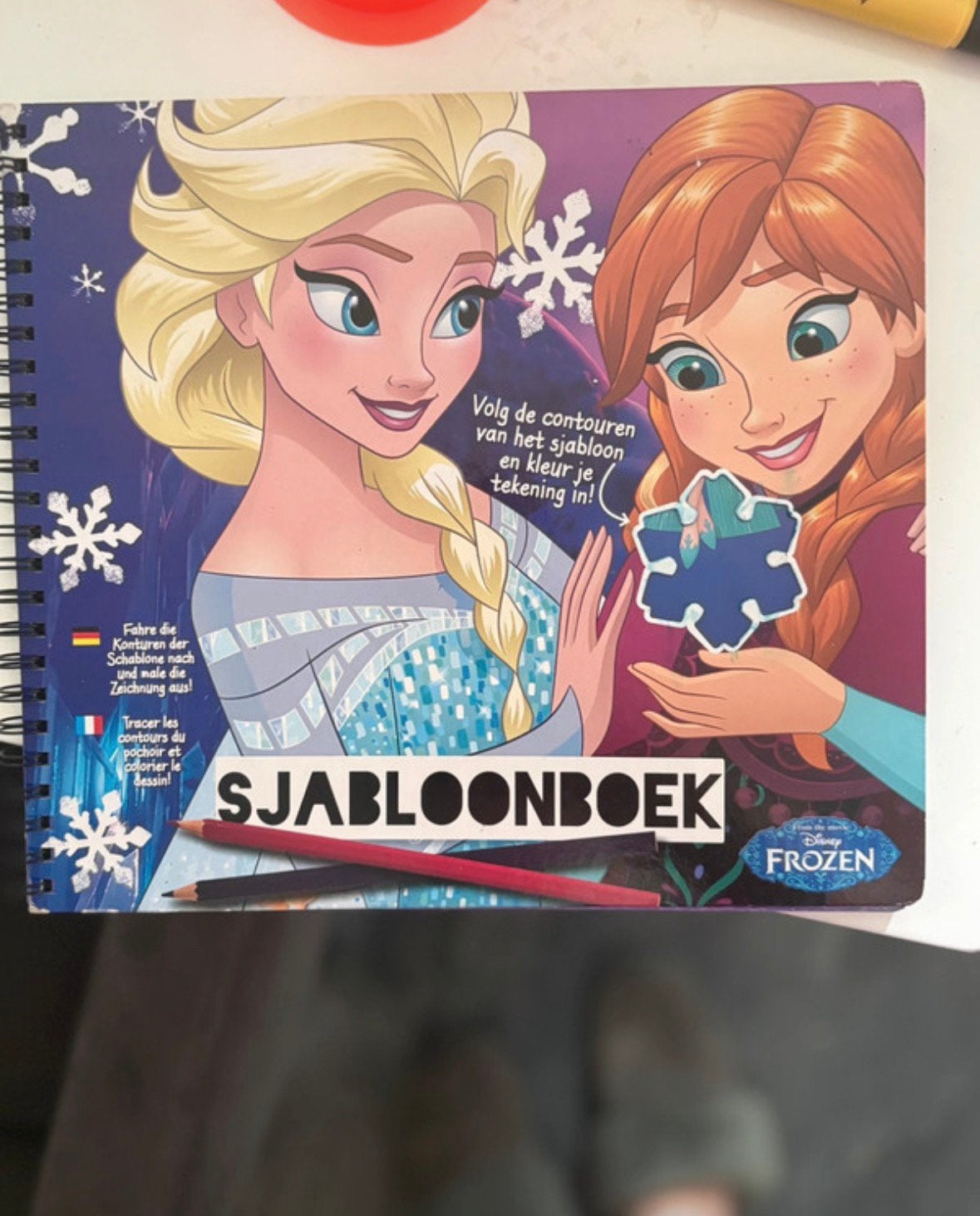 Frozen Sjabloonboek om na te tekenen, Kinderen en Baby's, Speelgoed | Educatief en Creatief, Gebruikt, Knutselen, Ophalen of Verzenden