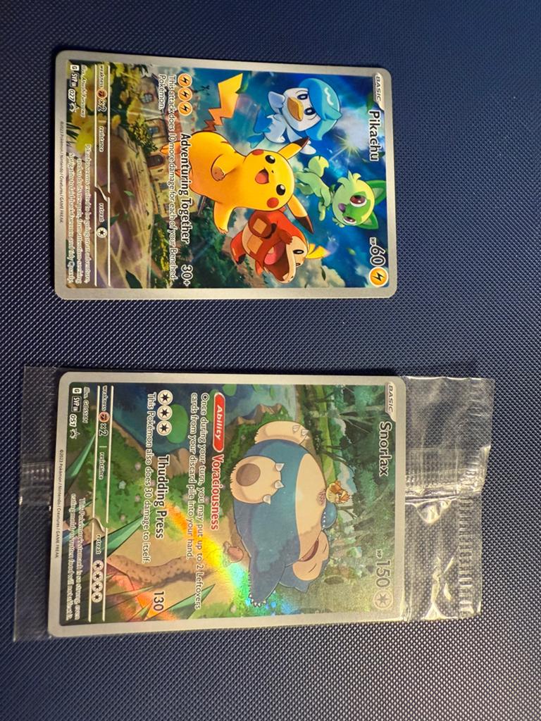Pikachu & snorlax sealed promo’s (Paldea evolved, 151 etb), Hobby en Vrije tijd, Verzamelkaartspellen | Pokémon, Ophalen of Verzenden