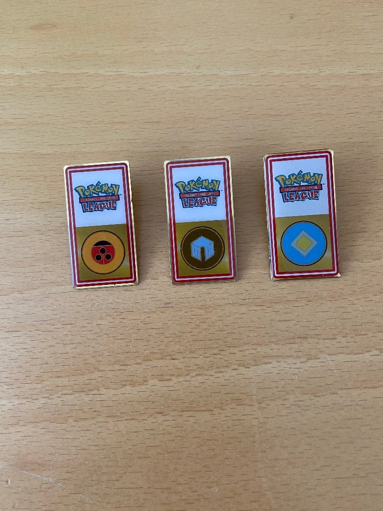 Pokémon League Pins - Set van 3, Ophalen of Verzenden, Nieuw, Overige onderwerpen, Speldje of Pin