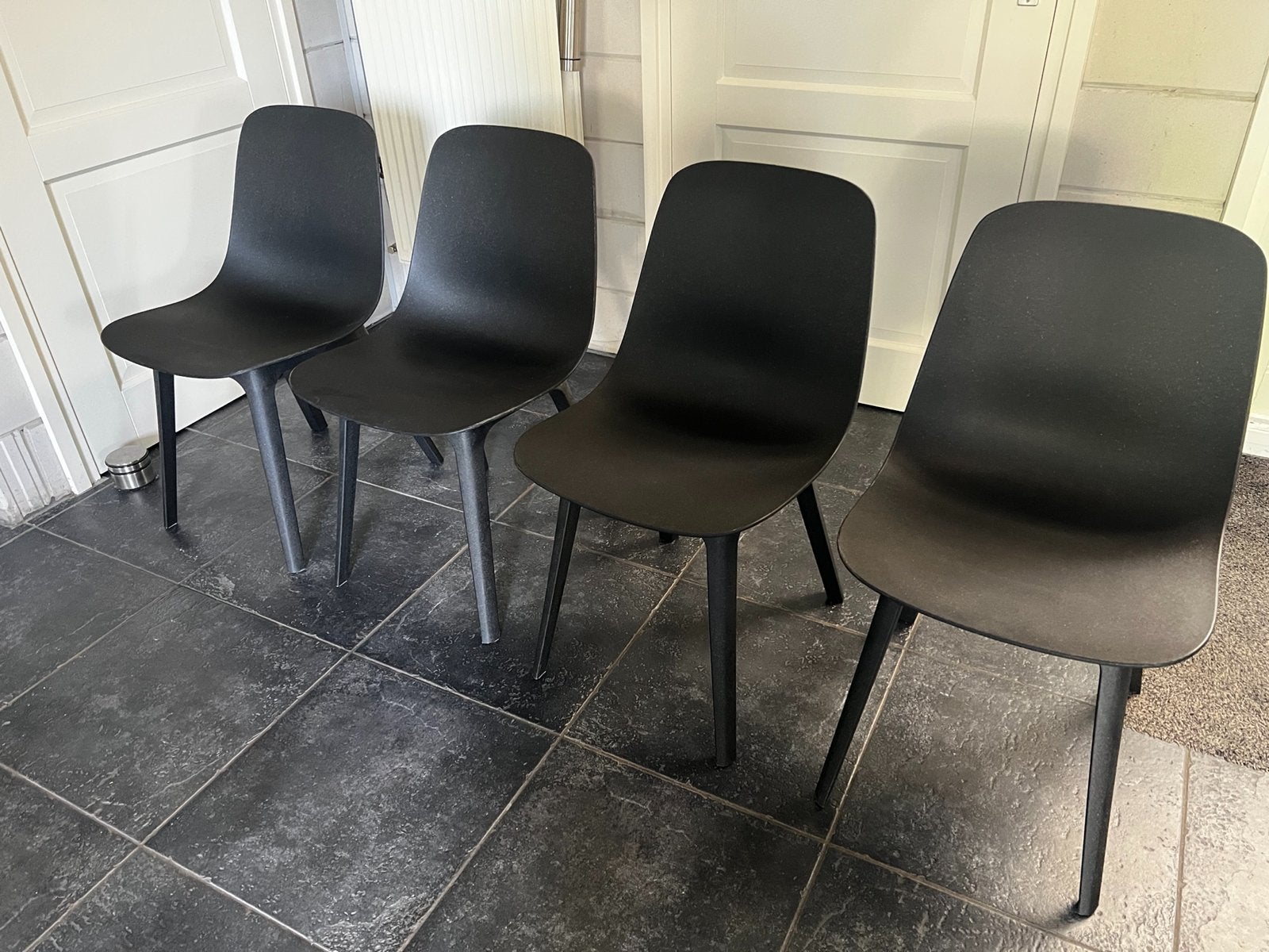 IKEA Odger stoelen - Set van 4, antrecit, Ophalen, Gebruikt, Overige kleuren, Vier