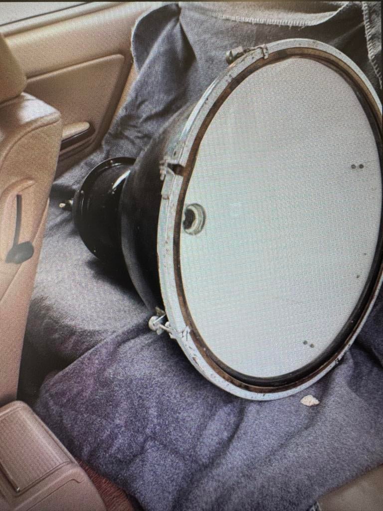 Originele Industriële hanglamp - emaille, Muziek en Instrumenten, Drumstellen en Slagwerk, Ophalen of Verzenden, Zo goed als nieuw