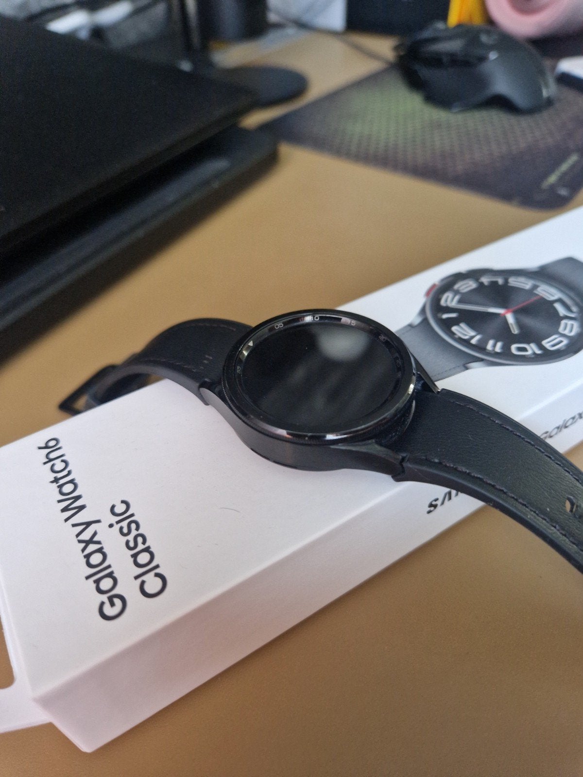 Samsung Galaxy Watch 6 Classic, Sieraden, Tassen en Uiterlijk, Smartwatches, Samsung Galaxy Watch 6 Classic, Zwart, Ophalen of Verzenden