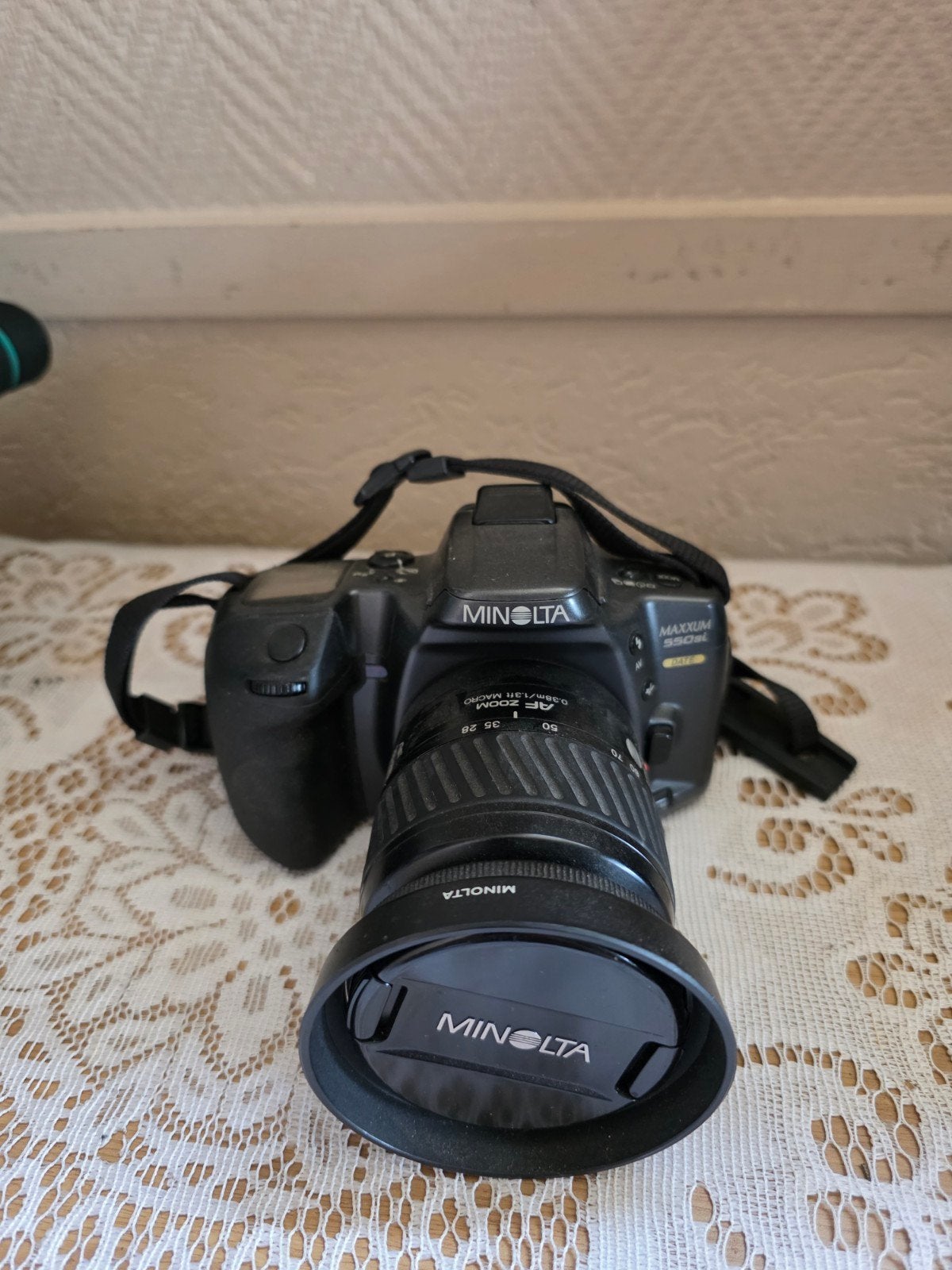 Minolta Maxxum 5000 Spiegelreflexcamera met AF Zoom lens, Ophalen of Verzenden, Gebruikt, Spiegelreflex, Minolta