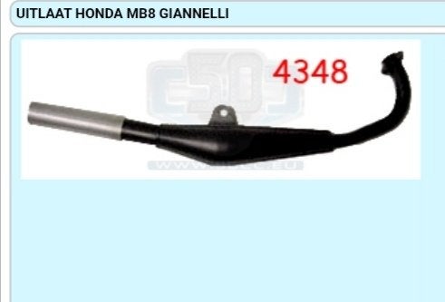 honda mb8 giannelli uitlaat *GEZOCHT*, Fietsen en Brommers, Brommeronderdelen | Oldtimers, Ophalen of Verzenden, Uitlaat, Overige merken