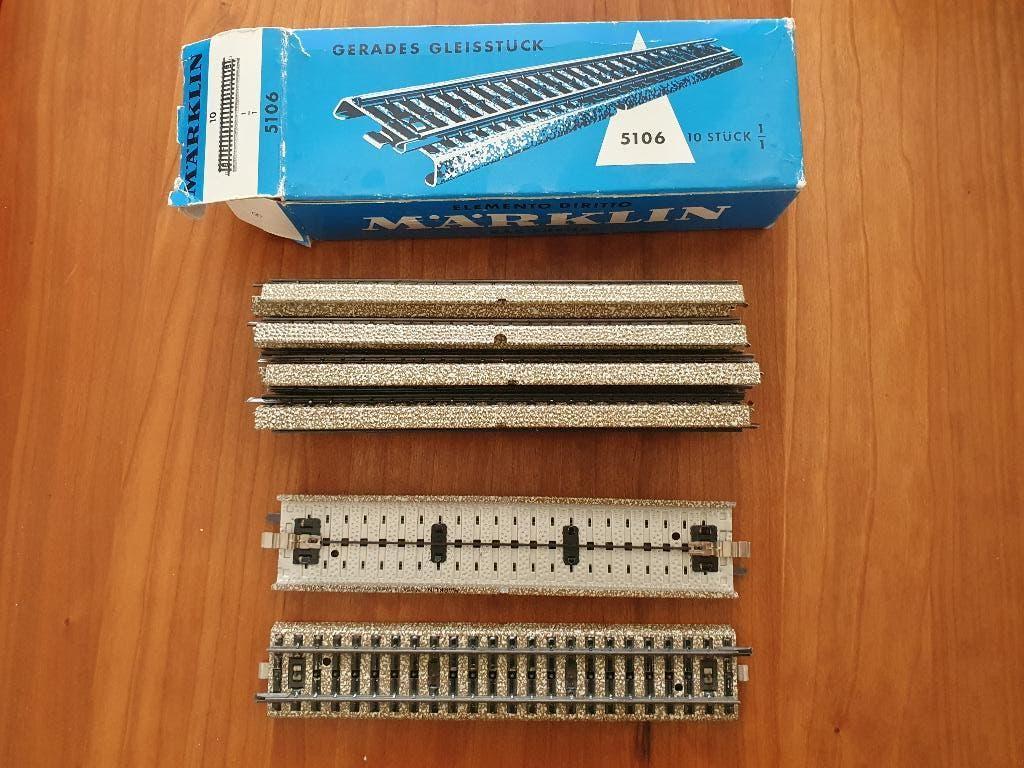 Märklin 10x m-rail 5106, Hobby en Vrije tijd, Modeltreinen | H0, Wisselstroom, Gebruikt, Rails, Ophalen of Verzenden