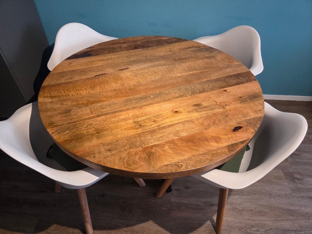 Dinning table and chairs, Ophalen, Rond, Zo goed als nieuw, Vier personen